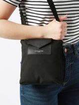 Cross Body Tas Smart Kba Lancaster Zwart smart kba 38-vue-porte