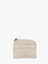 Portemonnee Cow Leder Basilic pepper Beige cow BCOW99