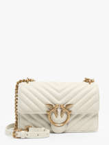 Cross Body Tas Love Bag Quilt Leder Pinko Beige love bag quilt A0GK