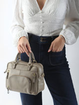 Cross Body Tas Baby Macy Leder Nat et nin Beige vintage BABYMACY-vue-porte
