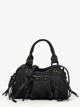 Cross Body Tas Velvet Leder Milano Zwart velvet VE24093