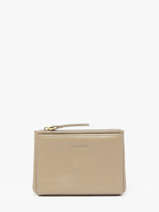 Portefeuille Leder Nat et nin Beige vintage SOLY