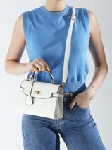 Cross Body Tas Saffiano Miniprix Wit saffiano HY5434-vue-porte