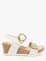 Sandalen Leandre Uit Leder Mephisto Goud women P5146894