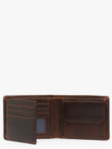 Portefeuille Met Portemonnee Leder Maverick Bruin the original MAVTO002-vue-porte