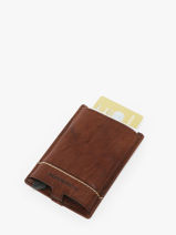 Kaarthouder Leder Maverick Bruin rough gear MAVRG061-vue-porte