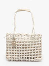 Handtassen Crochet Le voyage en panier Beige crochet PM853