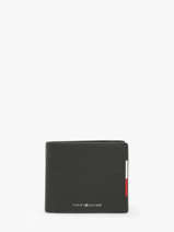 Portefeuille Leder Tommy hilfiger Bruin central AM13515