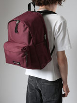 Rugzak 1 Compartiment Met 16" Laptopvak Eastpak Rood authentic EK0A5BIK-vue-porte