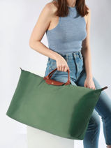 Longchamp Le pliage original Reistassen Groen-vue-porte