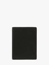 Portefeuille Leder Yves renard Zwart smooth 15418