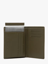 Portefeuille Leder Yves renard Groen smooth 15418-vue-porte