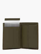 Portefeuille Leder Yves renard Groen smooth 15419-vue-porte