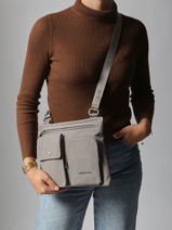 Cross Body Tas Lancaster Grijs basic pocket 90-vue-porte