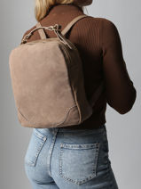 Rugzak Torrow Beige brodery TBRO02-vue-porte