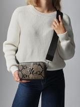 Cross Body Tas Winter Vanessa wu Bruin winter MA0144-vue-porte