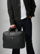 Documententas Essentiel Met 15" Laptopvak Tommy hilfiger Zwart essentiel AM09507-vue-porte