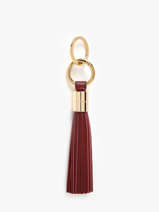 Sleutelhanger Premier Flirt Leder Lancel Rood charms A12922