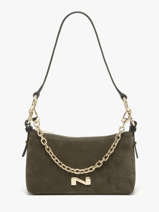 Cross Body Tas Betty Sude Leder Nathan baume Groen vogue - 00031-05