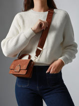 Cross Body Tas Xs Altesse Suede Etrier Bruin altesse suede EASU048X-vue-porte