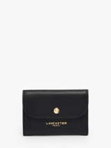 Portemonnee Leder Lancaster Zwart sierra pm 14