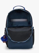 Rugzak 1 Compartiment Kipling Blauw back to school / pbg PBGI5140-vue-porte