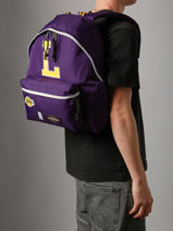 Rugzak Eastpak X Nba 1 Compartiment Met 14" Laptopvak Eastpak Violet eastpak x nba A5BG4NBA-vue-porte