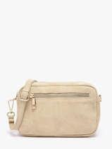 Cross Body Tas Velvet Leder Milano Beige velvet VE25115