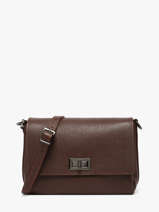 Cross Body Tas Caviar Leder Milano Bruin caviar CA24061