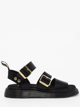 Sandalen Gryphon Strap Uit Leder Dr martens Zwart women 42329001