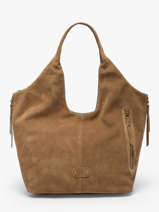 Schoudertas Vintage Leder Mila louise Bruin vintage 23030V