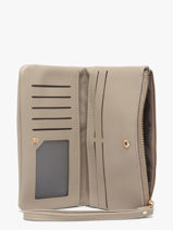 Portefeuille Soft David jones Beige soft P159-vue-porte