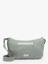 Cross Body Tas Spring Striped Katoen Rivedroite Groen spring striped MCHASTRI