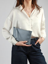 Ritsetui Jour Leder Lancel Blauw jour A13174-vue-porte