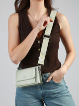 Cross Body Tas Saffiano Miniprix Groen saffiano F5023-vue-porte
