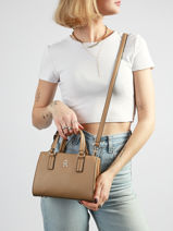Handtas Th Daily Tommy hilfiger Bruin th daily AW18379-vue-porte