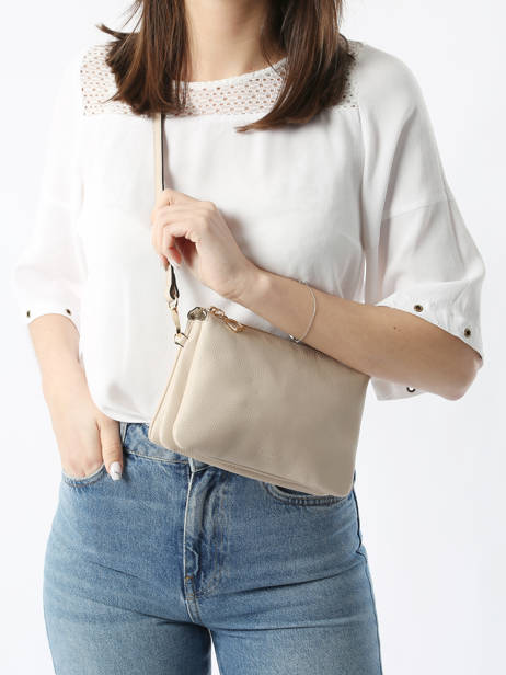 Cross Body Tas Tradition Leder Etrier Beige tradition ETRA0143 ander zicht 1
