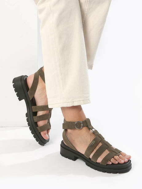 Sandalen Tobosued Uit Leder Les tropeziennes Groen women TOBOSUED ander zicht 2