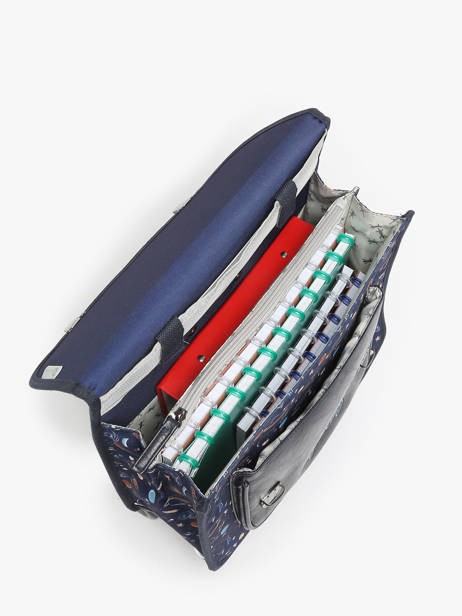 Boekentas Op Wieltjes Retro Cameleon Blauw retro CR35 ander zicht 3