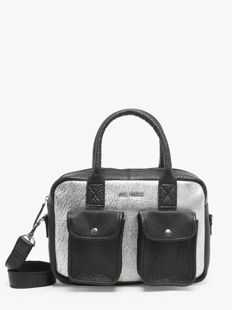 Cross Body Tas Argento Leder Paul marius Bruin argento DANDSARG