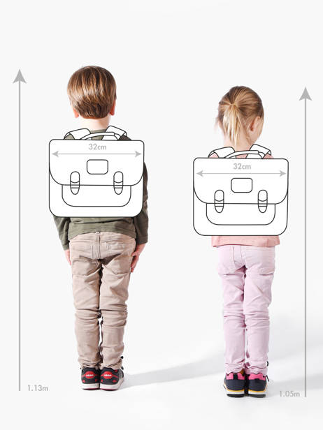 Boekentas 1 Compartiment Tann's Veelkleurig les fantaisies f 32267 ander zicht 1