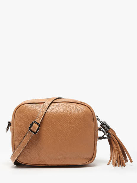 Cross Body Tas Caviar Leder Milano Bruin caviar CA2006N ander zicht 3