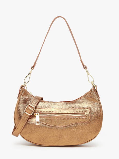 Schoudertas Nine Leder Milano Goud nine NI24061