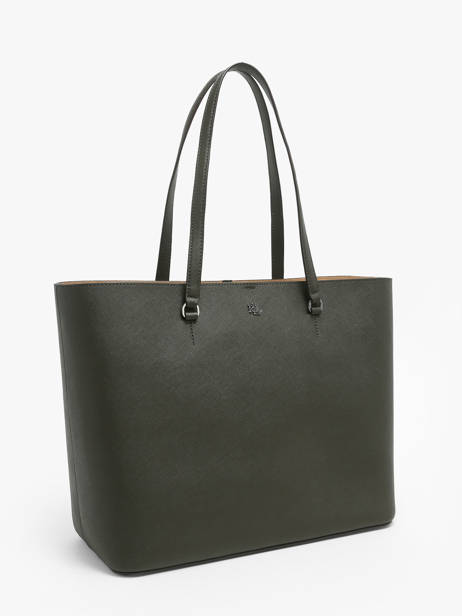 Schoudertas Karly Leder Lauren ralph lauren Groen karly 31911655 ander zicht 2