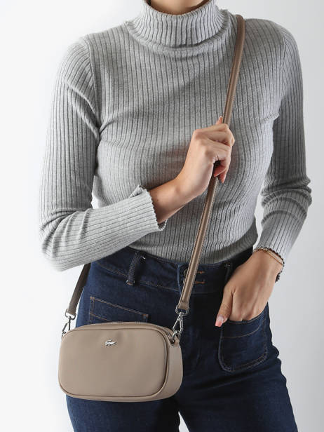 Cross Body Tas Daily City Lacoste Beige daily city NF4755DZ ander zicht 1