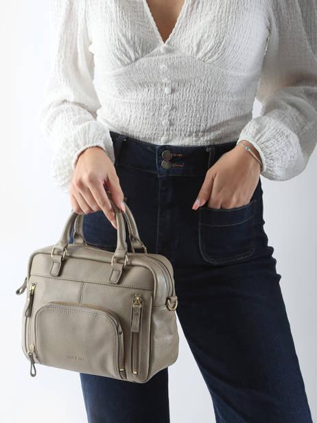 Cross Body Tas Baby Macy Leder Nat et nin Beige vintage BABYMACY ander zicht 1