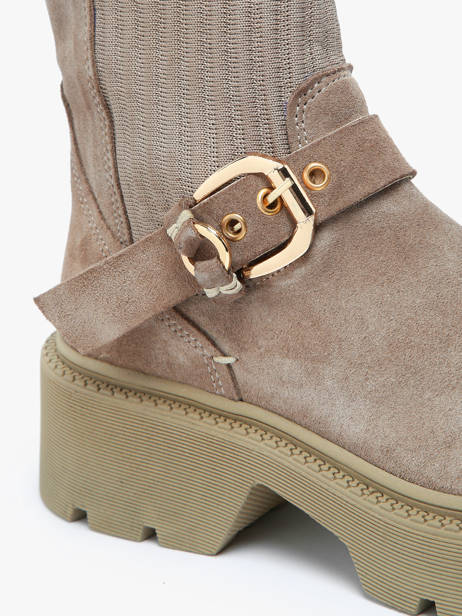 Enkellaarsjes Uit Leder Inuovo Beige women 753428 ander zicht 3