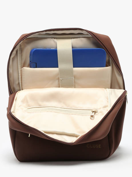 Rugzak Cluse Bruin backpack CX044 ander zicht 2