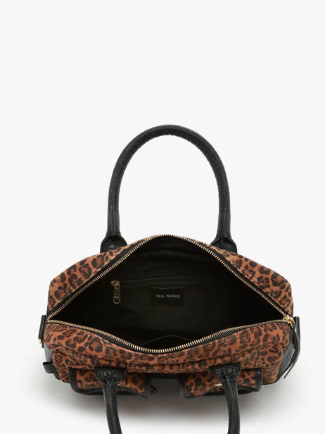Cross Body Tas Leopard Leder Paul marius Bruin leopard DANDSLEO ander zicht 2