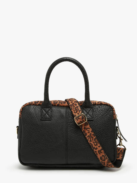 Cross Body Tas Leopard Leder Paul marius Bruin leopard DANDSLEO ander zicht 3